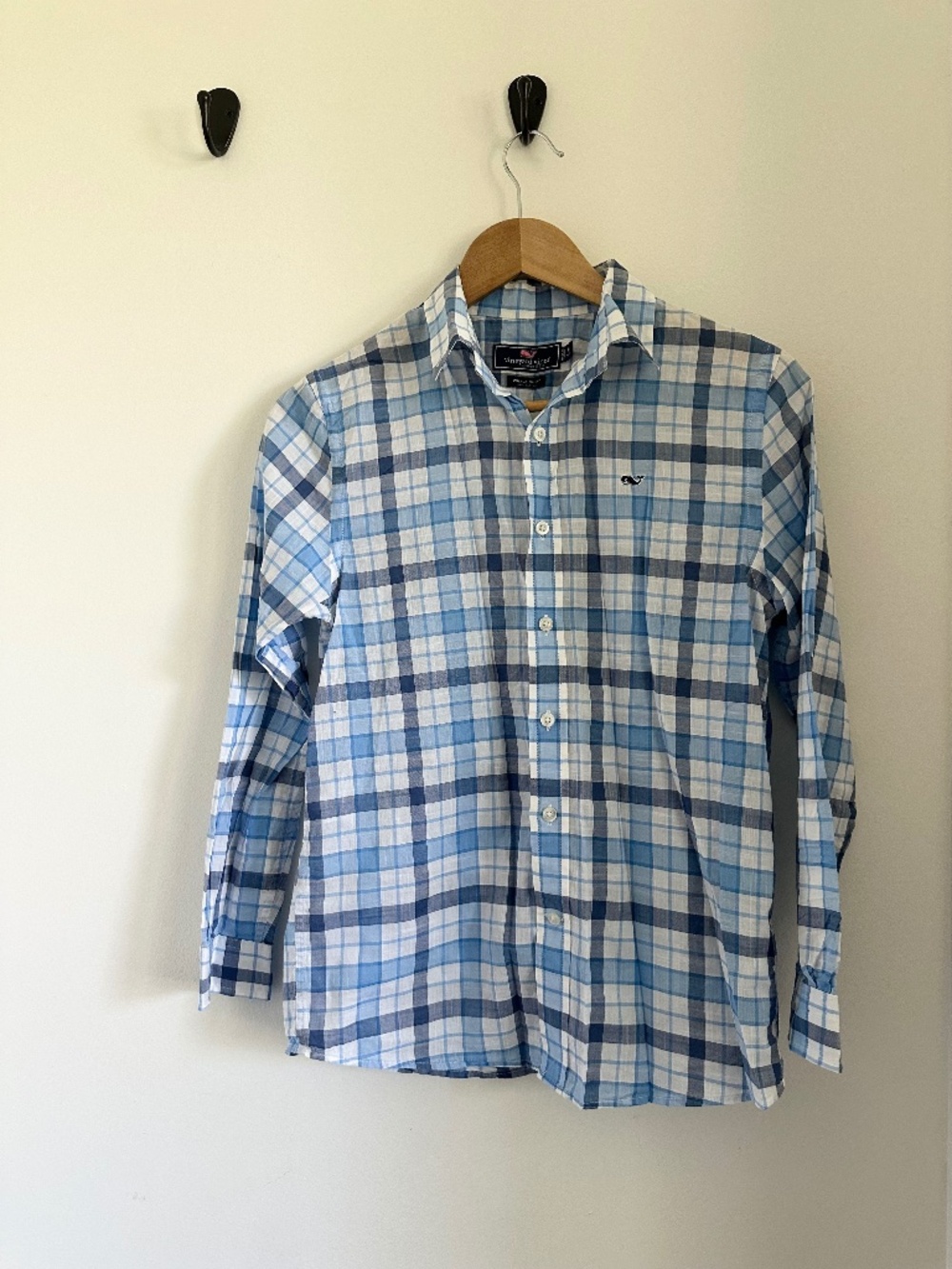 Vineyard Vines 100% Cotton Boys Whale Shirt M (12-14)